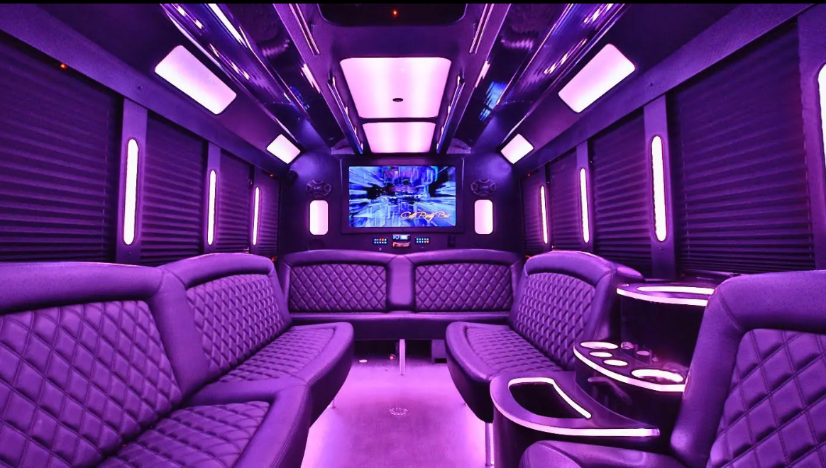Limo luxury white party bus - Photo 3
