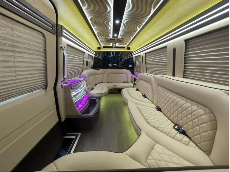 Mercedes Sprinter Limo White 14 pass - Photo 2