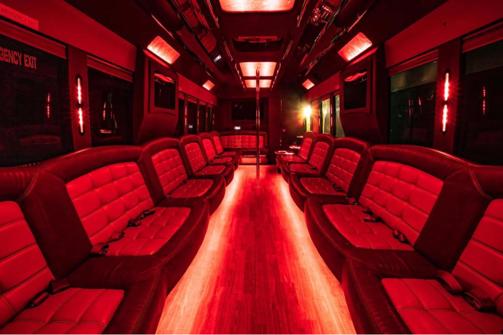 White Tiffany party bus - Photo 5