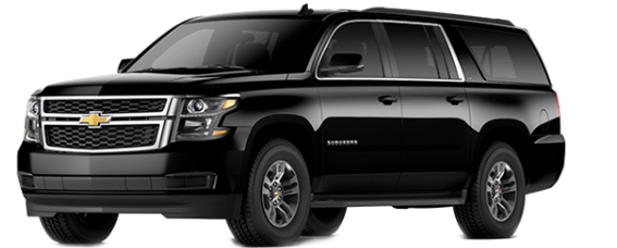 Chevrolet Subrban SUV Black 7 pass 4 bags